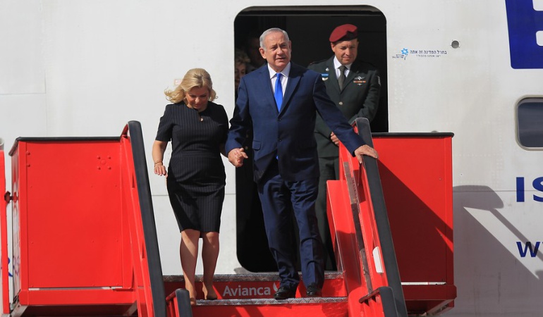 Relaciones bilaterales Colombia - Israel: Benjamin Netanyahu ya está en Colombia