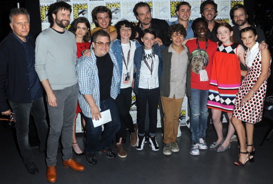 El equipo de Stranger Things durante el ComicCon El equipo de Stranger Things durante el ComicCon