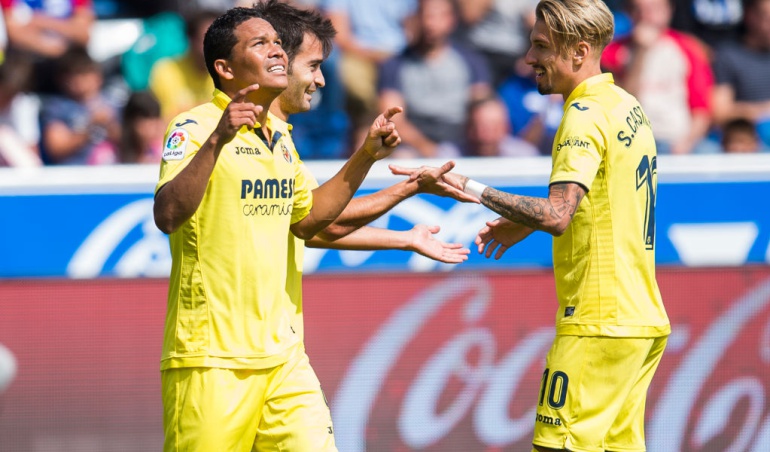 Carlos Bacca gol Alavés Villarreal: Carlos Bacca anotó en la goleada del Villarreal al Alavés