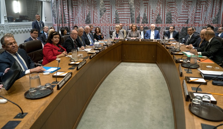 Reunión del P5 + 1 con Irán durante la Asamblea General de las Naciones Unidas.