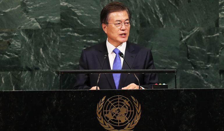 El presidente de Corea del Sur, Moon Jae-in