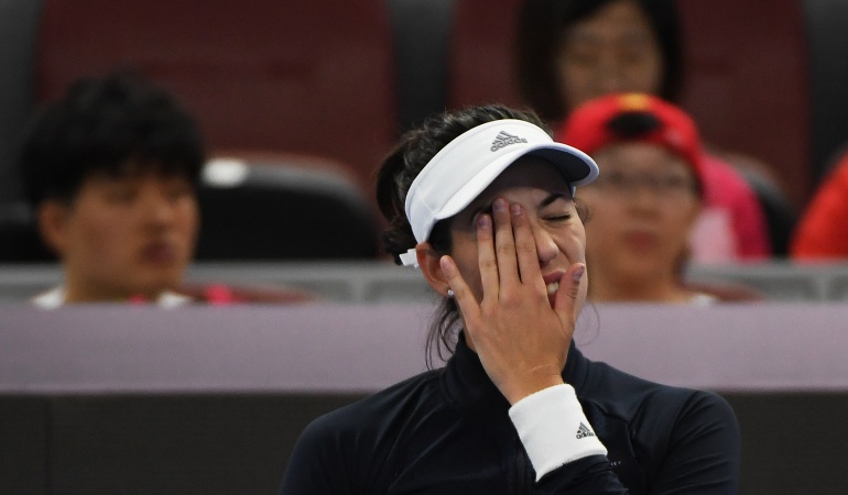 Muguruza se retira del ATP de Pekín por problemas físicos