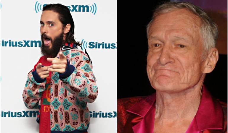 Jared Leto y Hugh Hefner.