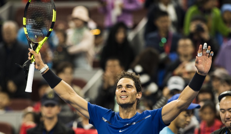 Rafael Nadal: Rafael Nadal avanzó a cuartos de final en el ATP de Pekín