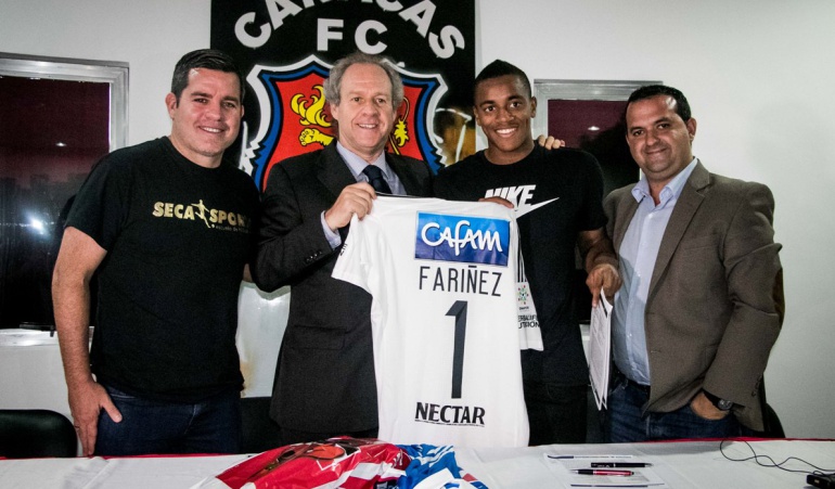 Millonarios Caracas Wuliker Fariñez: Millonarios y Caracas sellaron acuerdo por Wuilker Fariñez