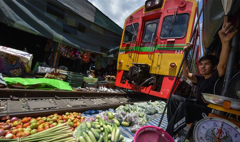 Tailandía mercado: El increíble mercado que hay en Tailandia