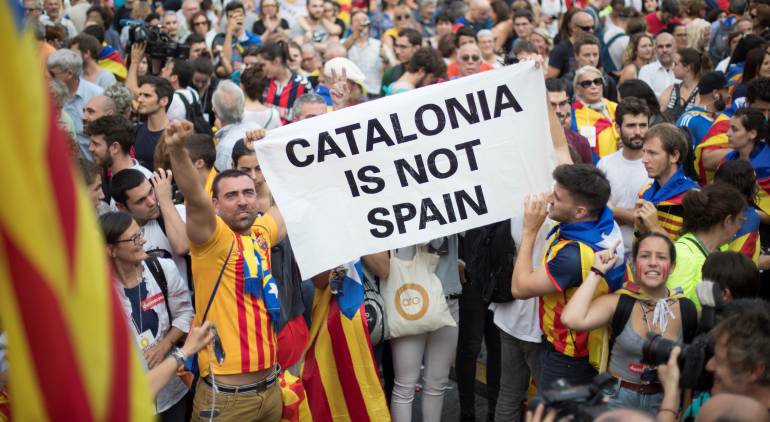 Reacción en Cataluña a declaración de independencia