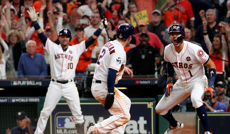 Serie Mundial de béisbol Astros: Astros a un triunfo del título en la Serie Mundial de béisbol
