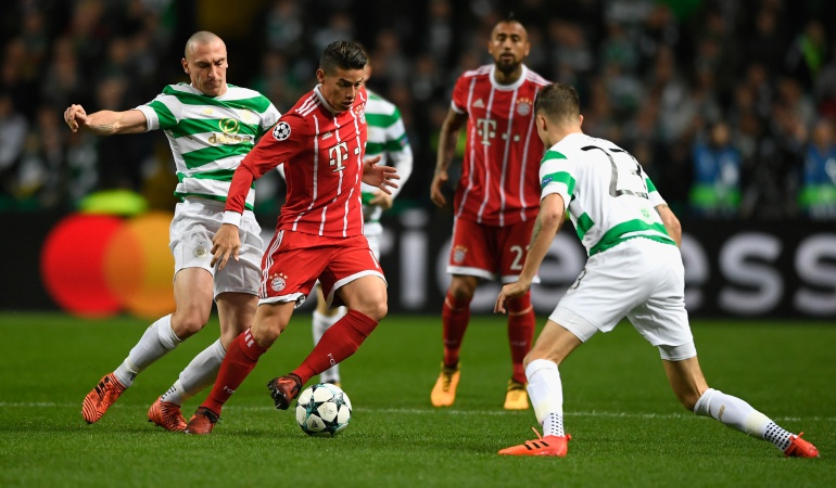 James Champions League: Con James los 90 minutos, Bayern venció 1-2 al Celtic y quedó cerca de los octavos