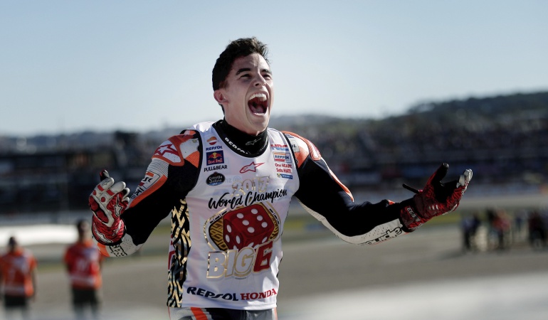 Marc Márquez: Marc Márquez se proclamó por cuarta vez campeón del mundo de Moto GP