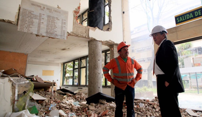 El próximo domingo se realizará la implosión de antigua sede del Ministerio de Transporte