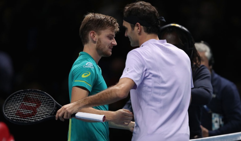 Goffin Federer Maestros: Goffin termina el 2017 de Federer y se instala en la final del torneo de Maestros