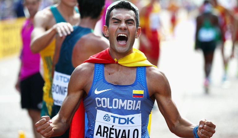 Eider Arévalo: Eider Arévalo fue tercero en la competencia de marcha en 20 Kilómetros
