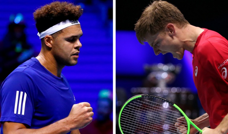 Goffin y Tsonga le dan los primeros puntos a sus países en la Copa Davis