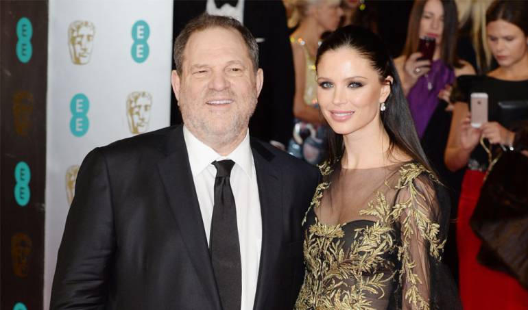 Georgina Chapman junto a Harvey Weinstein