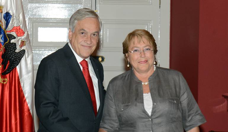 Presidenta de Chile felicita a Sebastian Piñera por su triunfo electoral: Michelle Bachelet felicitó a Sebastián Piñera