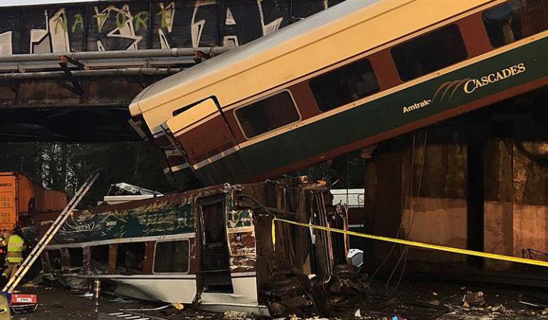 Washington, EE.UU.: Tren de pasajeros se descarrila en estado de Washington, EE.UU