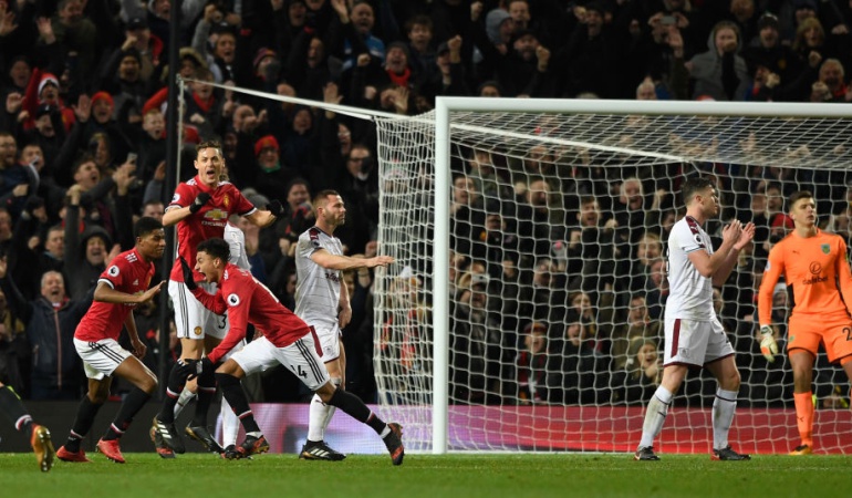 Manchester United Burnley 2-2: Manchester United rescata un agónico punto en casa ante el Burnley