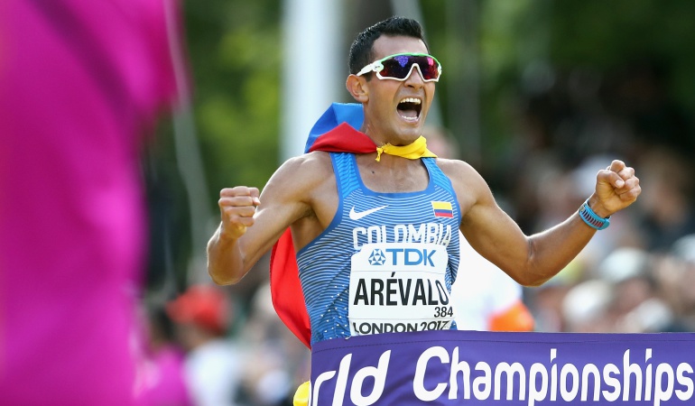 Éider Arévalo: Éider Arévalo, un marchista bañado en oro para Colombia