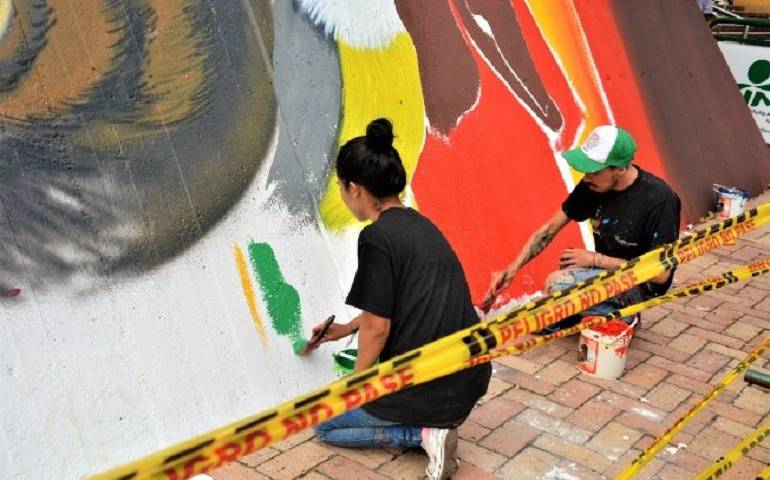 Noticias de Vilavicencio: Los grafiteros le pusieron una cara amable a Villavicencio