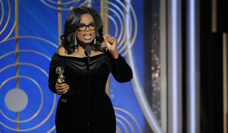 Globos de Oro: Oprah Winfrey: "ha llegado el momento de acabar con los hombres brutales"