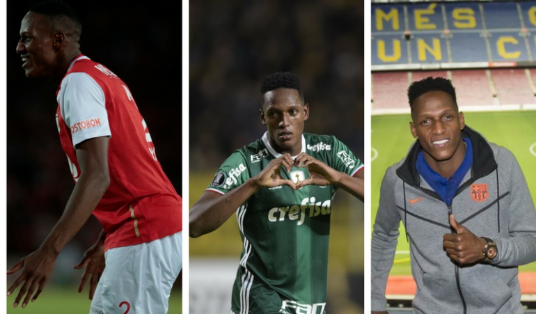 Yerry Mina Barcelona Palmeiras Santa Fe: No se pierda los mejores datos de la carrera de 'Guachené' Mina