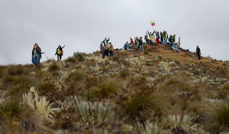 Voluntarios de Greenpeace en defensa de los páramos