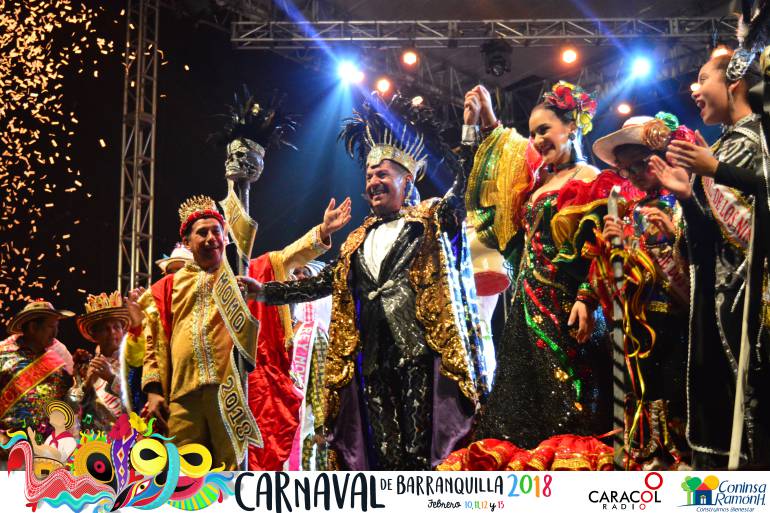 Las danzas engalanaron la coronación del Rey Momo 2018