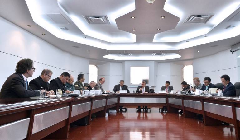 Presidente Lidera Consejo de Seguridad: Santos lidera Consejo de Seguridad por situación de orden público