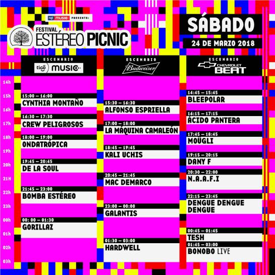 Estéreo Picnic reveló los horarios de los 3 dias: ¿Cuándo tocarán Gorillaz, Hardwell y The Killers en el Estéreo Picnic? Estéreo Picnic reveló los horarios de los 3 dias: ¿Cuándo tocarán Gorillaz, Hardwell y The Killers en el Estéreo Picnic?