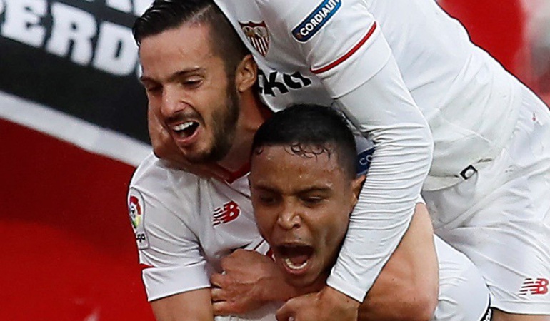 Gol Luis Fernando Muriel Sevilla: Luis Fernando Muriel anotó en la victoria del Sevilla sobre el Bilbao