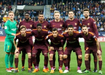 Barcelona venció 2-0 al Málaga con Yerry Mina como suplente