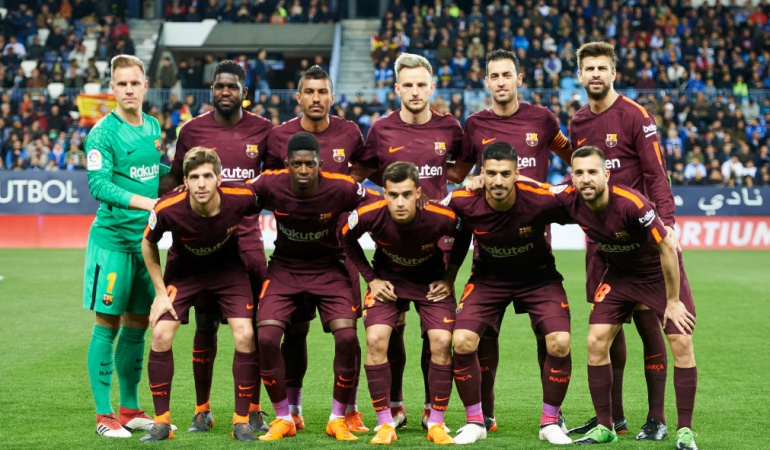 Barcelona Málaga Yerry Mina: Barcelona venció 2-0 al Málaga con Yerry Mina como suplente