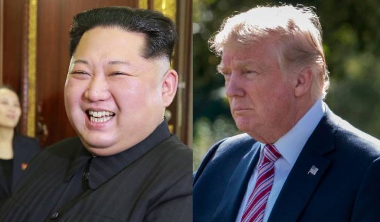 Trump y Kim Jong-un.
