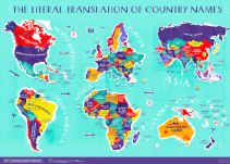 El mapa del mundo que recoge el significado de los nombres de cada país
