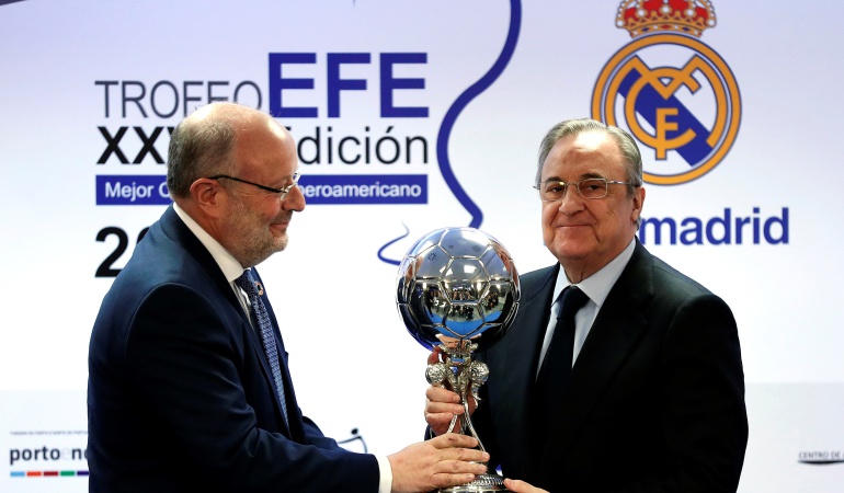 Real Madrid Trofeo EFE: Real Madrid recibió el Trofeo EFE al Mejor Club Iberoamericano
