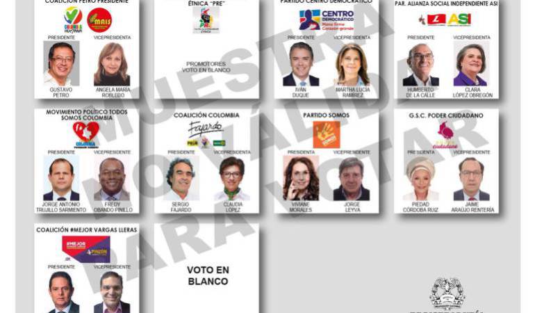 elecciones presidenciales 2018: Las sorpresas y los enredos en el tarjetón presidencial