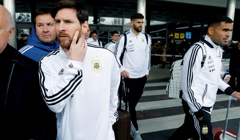 Messi Argentina España: Messi no participó del entrenamiento argentino de cara al juego ante España