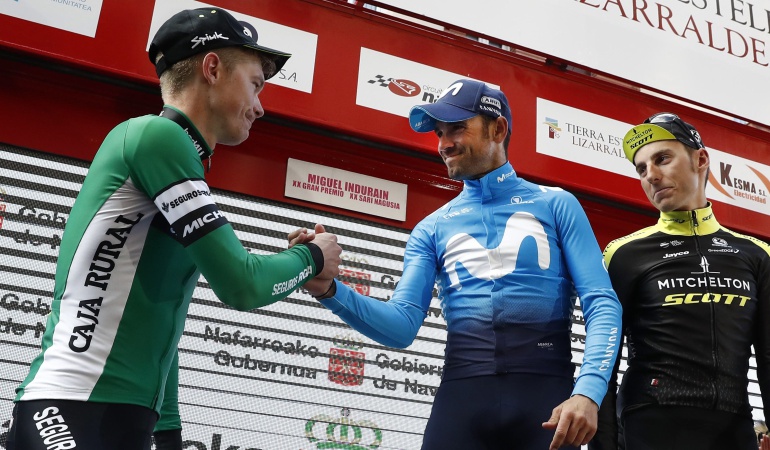 Alejandro Valverde Miguel Induráin Carlos Betancur: Alejandro Valverde, ganador del Gran Premio Miguel Induráin