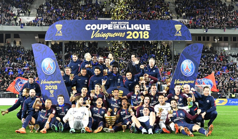 PSG Mónaco Copa de la Liga: PSG se coronó campeón de la Copa de la Liga frente al Mónaco de Falcao