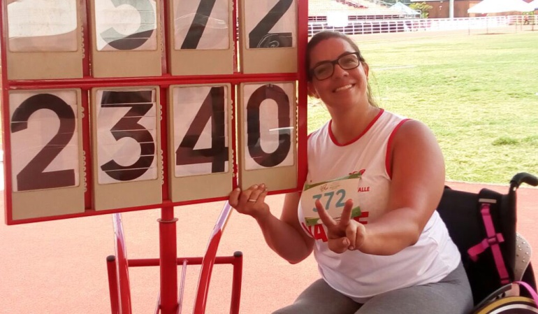 Erica Castaño récord: Erica Castaño bate el récord paralímpico de América en lanzamiento de disco