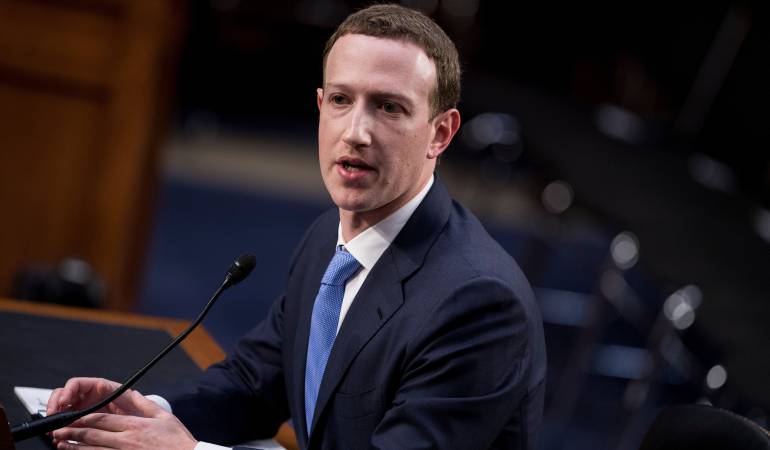 Mark Zuckerberg, fundador de Facebook, ante el Congreso de Estados Unidos.