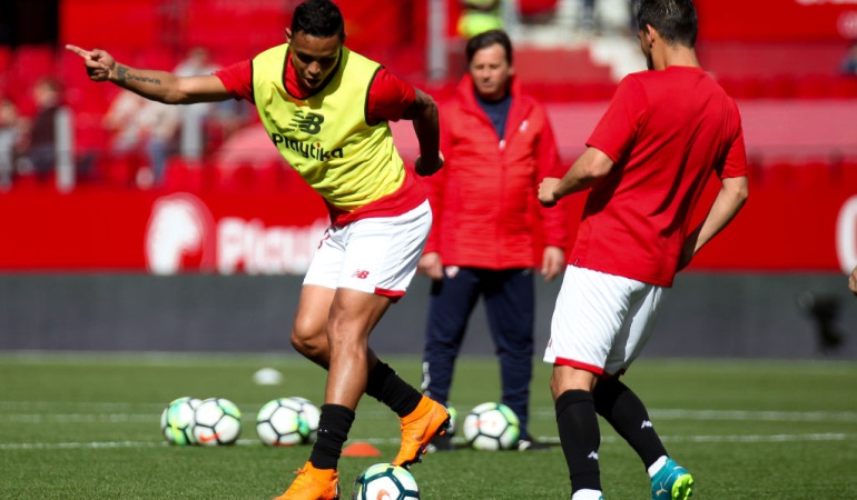 Muriel Sevilla molestias entrenamiento: Muriel se retiró con molestias del entrenamiento del Sevilla