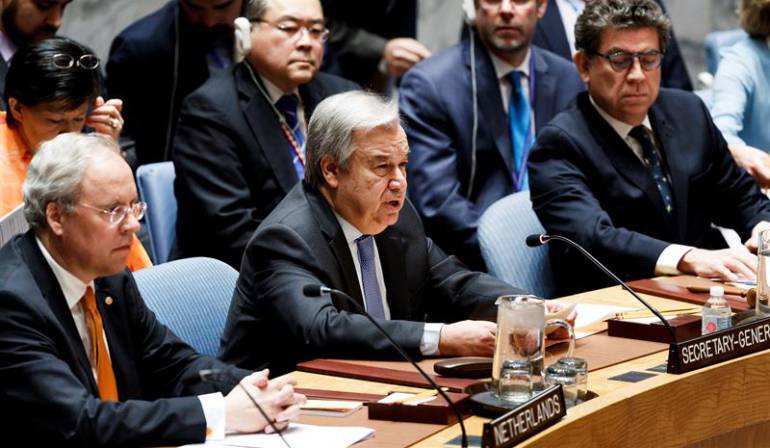 El secretario general de las Naciones Unidas, Antonio Guterres. El secretario general de las Naciones Unidas, Antonio Guterres.