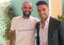 Falcao apoyó a Farah y Cabal en octavos de final de Montecarlo