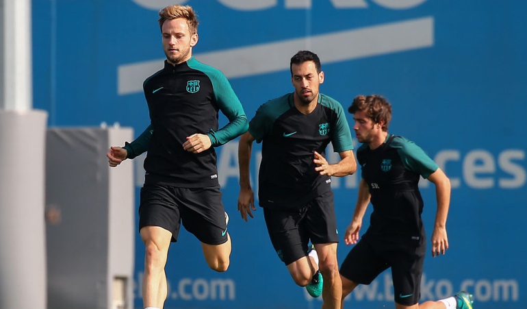 Barcelona Sevilla Copa del Rey Rakitić: Rakitić regresa a los entrenamientos del Barcelona tras ocho días inactivo