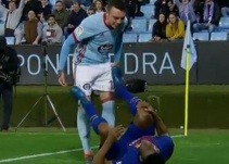 Este fue el momento en que, según medios españoles, Aspas insultó a Mina