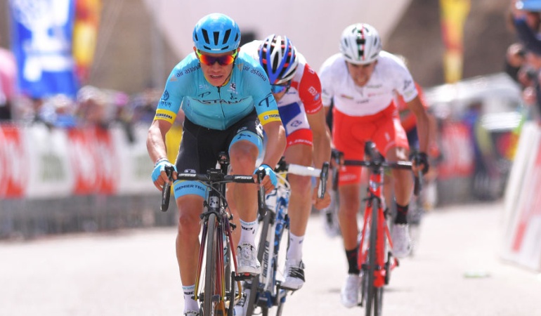 Miguel Ángel López Tour de los Alpes: M. A. López fue séptimo en la cuarta etapa del Tour de los Alpes