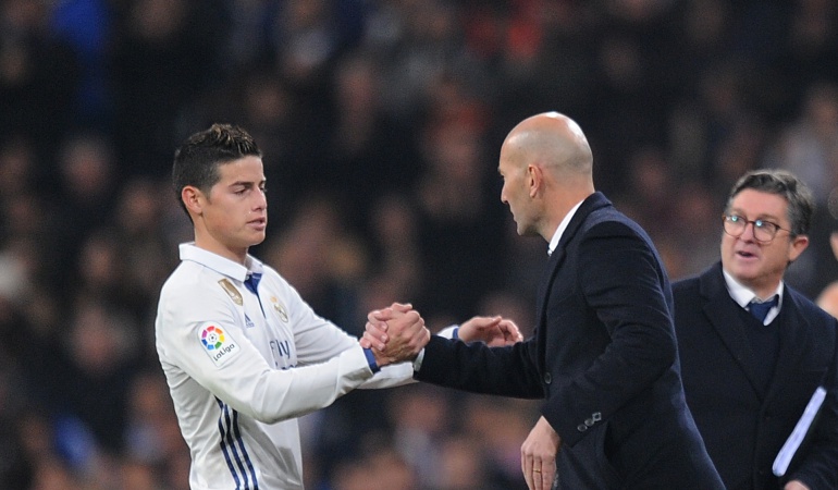 James Rodríguez Zidane: James va a estar motivado por él, no por mí: Zinedine Zidane