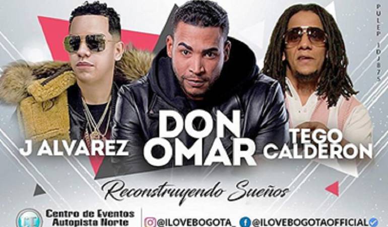 Concierto de Don Omar: ¡Confirmado! Don Omar, Tego Calderon y J Álvarez se presentarán en Bogotá